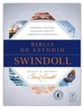 NTV Biblia de estudio Swindoll (NTV Swindoll Study Bible--soft leather-look, brown/blue/teal (indexed)) - Imperfectly Imprinted Bibles