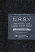 NRSV Personal-Size Large-Print Bible with Apocrypha, Premier Collection, Comfort Print--premium goatskin leather, purple