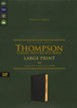 ESV Thompson Chain-Reference Large Print Bible--soft leather-look, black (indexed)