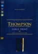 NIV Large-Print Thompson-Chain Reference Bible, Comfort Print--soft leather-look, navy (indexed)