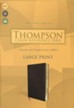 KJV Thompson Chain-Reference Large-Print Bible--bonded leather, black
