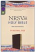 NRSVue, Holy Bible, Personal Size, Leathersoft, Brown, Comfort Print