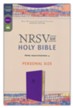NRSVue, Holy Bible, Personal Size, Leathersoft, Purple, Comfort Print