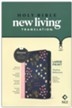 NLT Large Print Thinline Reference Zipper Bible, Filament Enabled Edition (LeatherLike, Meadow Navy & Pink)