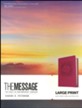 The Message Bible, Dusty Rose Floral Large Print Leather-Look - Slightly Imperfect