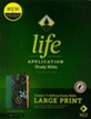 NLT Life Application Large-Print Study Bible, Third Edition--soft leather-look, meadow teal (indexed)