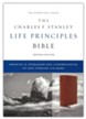 NIV Charles F. Stanley Life Principles Bible, 2nd Edition, Comfort Print--genuine leather, brown