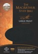 NASB MacArthur Study Bible Large Print Black Bonded Thumb-Indexed