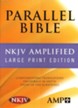 Amplified & NKJV Parallel Bible Bonded Leather, Black, Large Print