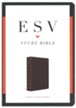 ESV Study Bible, Burgundy Genuine Leather with Thumb Index