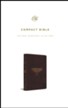 ESV Compact Bible--soft leather-look, burgundy with olive tree design