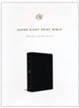 ESV Super Giant-Print Bible--genuine leather, black