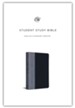 ESV Student Study Bible--soft leather-look, navy/slate with timeless design