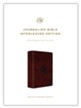 ESV Journaling Bible, Interleaved Edition--soft leather-look, mahogany with mosaic cross design