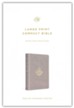 ESV Large Print Compact Bible (TruTone Imitation Leather, Stone with Branch Design)