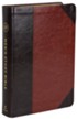 ESV Men's Study Bible--soft leather-look, brown and cordovan