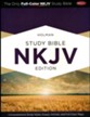 NKJV Holman Study Bible, Eggplant and Tan LeatherTouch, Thumb-Indexed