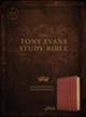 CSB Tony Evans Study Bible--soft leather-look, British tan