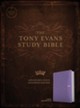 CSB Tony Evans Study Bible--soft leather-look, purple