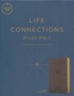 CSB Life Connections Study Bible--Soft leather-look, brown