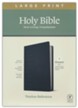 NLT Large-Print Thinline Reference Bible, Filament Enabled Edition--soft leather-look, black