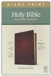 NLT Giant-Print Personal-Size Bible, Filament Enabled Edition--genuine leather, brown