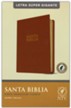 NTV Santa Biblia, letra súper gigante (NTV Holy Super Giant-Print Bible--leatherlike, brown (indexed)