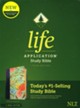 NLT Life Application Study Bible, Third Edition--soft leather-look, teal floral