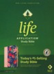 NLT Life Application Study Bible, Third Edition, Soft imitation leather, Pink Evening Bloom, With thumb index