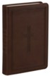 NLT Premium Value Compact Bible, Filament Enabled Edition, Soft imitation leather, Dark Brown Framed Cross