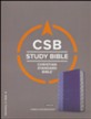 CSB Study Bible, Purple LeatherTouch, Thumb-Indexed