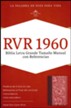 Biblia RVR 1960 Letra Gde. Tam. Manual c/Ref., Piel Imit. Vino/ Rosado (RVR 1960 Lge.Print Bible, Handy-Size Ref., Bg./Pk.)