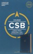 CSB Large-Print Personal-Size Reference Bible--soft leather-look, navy blue