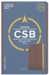 CSB Deluxe Gift Bible, Brown; LeatherTouch  - Slightly Imperfect