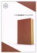 CSB Student Study Bible--soft leather-look, brown