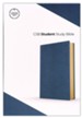 CSB Student Study Bible--soft leather-look, navy