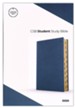 CSB Student Study Bible--soft leather-look, navy (indexed)
