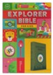 CSB Explorer Bible for Kids, Compass--soft leather-look olive