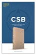 CSB Large Print Personal Size Reference Bible--soft leather-look, gold