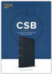 CSB Large Print Personal Size Reference Bible--genuine leather black