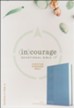 CSB (in)courage Devotional Bible--soft leather-look, blue