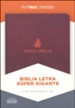 Biblia RVR 1960 Letra Super Gigante, Piel Fab. Marron, Ind.  (RVR 1960 Super Giant-Print Bible, Bon. Leather, Brown, Ind.)