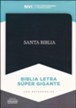 Biblia NVI Letra Super Gigante, Piel Fab. Negro, Ind.  (NVI Super Giant Print Bible, Bon. Leather, Black, Ind.)