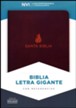 Biblia letra gigante NVI, piel fab. marron  NVI Giant Print Bible, Brown Bon. leather)