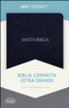 NVI Biblia Compacta Letra Grande, negro piel fabricada (Large Print Compact Bible, Black)