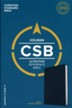 CSB Ultrathin Reference Bible--genuine leather, black