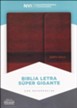 Biblia NVI Letra Super Gigante, Piel Fab. Marron, c/ Cierre    (NVI Super Giant Print Bible, Bon. Leather, Brown, w/ Flap)