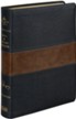 RVR 1960 Biblia de estudio Spurgeon, negro/marron simil piel (Spurgeon Study Bible, soft-leather look)