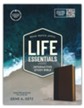 CSB Life Essentials Study Bible--soft leather-look, brown