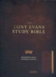 CSB Tony Evans Study Bible--soft leather-look, black/brown